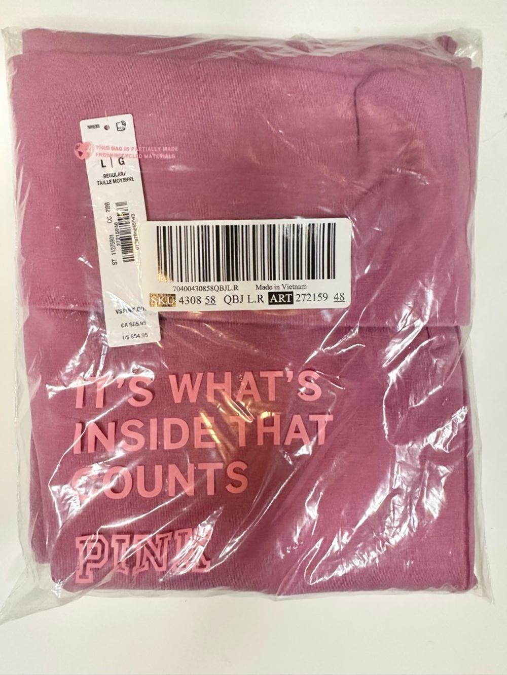 Victoria’s Secret PINK Flare Leggings Foldover Waist NWT Y2K Yoga Pants L - Picture 3 of 3
